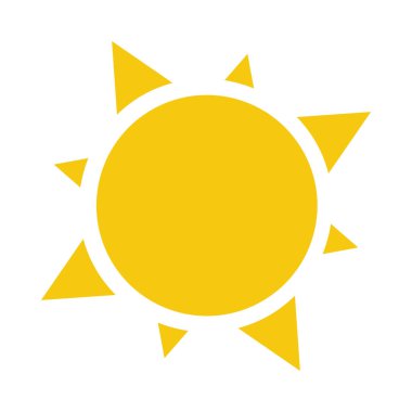 Sarı güneş simgesi
