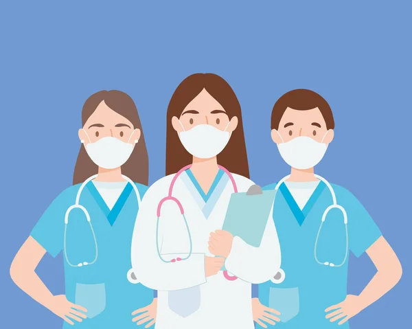 Group of doctors — Stock Vector