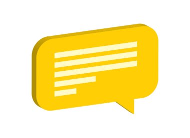 Isometric iletişim balonu