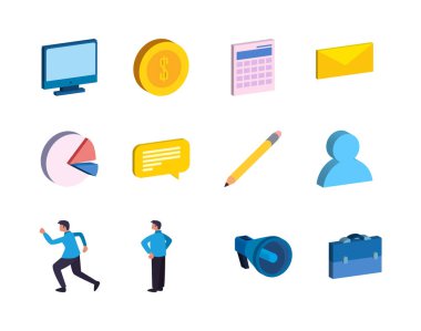 Pazarlama simgesi paketi