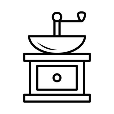 Klasik kahve kızartma makinesi.