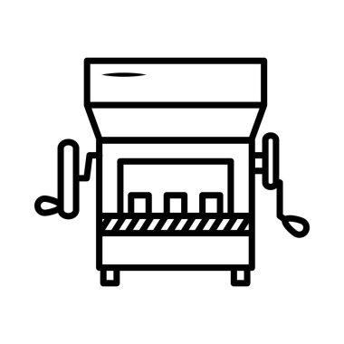 Kahve kızartma makinesi.