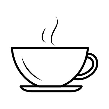 Sıcak kahve kupası.