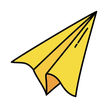 sarı kağıt uçak