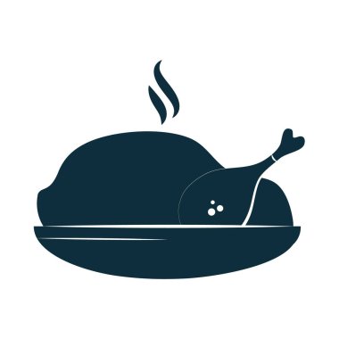 Kızarmış tavuk ikonu.