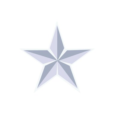 İzole edilmiş beyaz yıldız