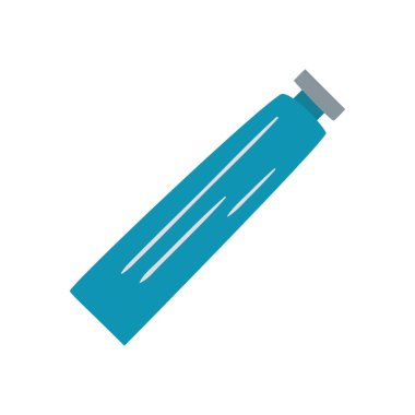 İzole edilmiş krema şişesi.