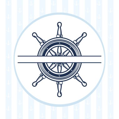 denizcilik rozet illüstrasyonu