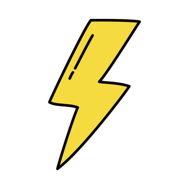 sarı gök gürültüsü simgesi