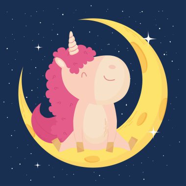 Ay ve tek boynuzlu at