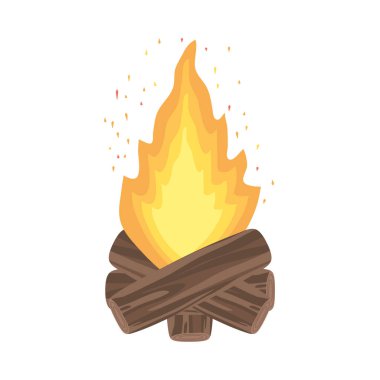 Yanan şenlik ateşi tasarımı