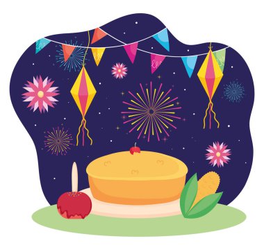 Fiesta junina illüstrasyonu