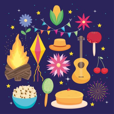 festa junina illüstrasyonu