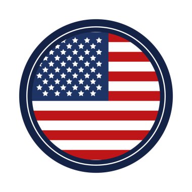 ABD bayrak düğmesi