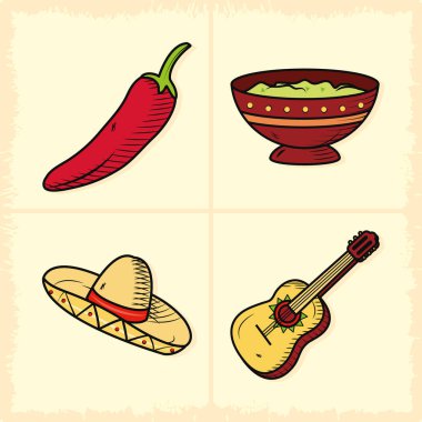 Meksika bağlantılı simgeler