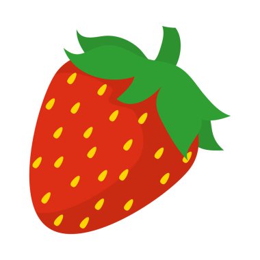 Çilekli meyve ikonu