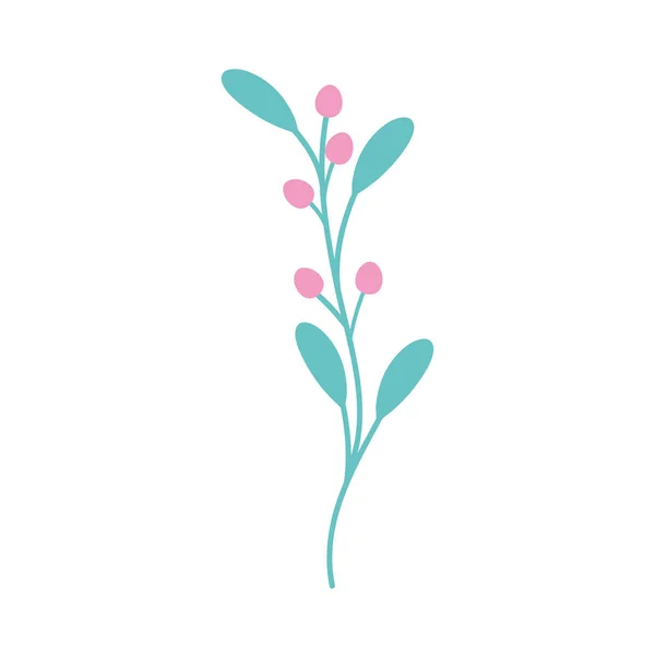 Rama floral decorativa — Vector de stock