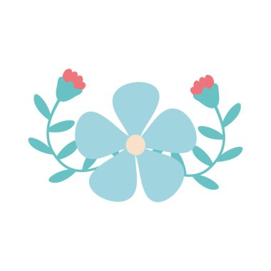 dekoratif mavi çiçek