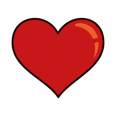 kırmızı kalp tasarımı