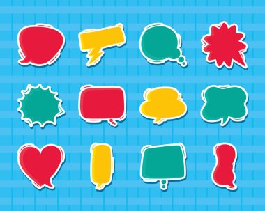 metin balonları koleksiyonu