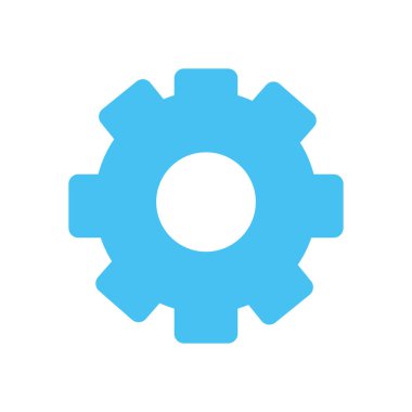 İzole edilmiş dişli simgesi