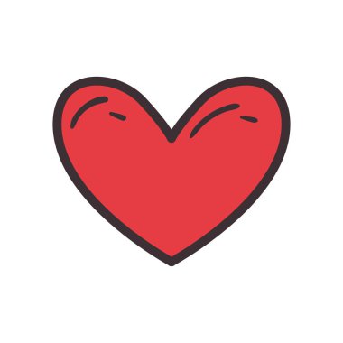 İzole edilmiş kalp simgesi
