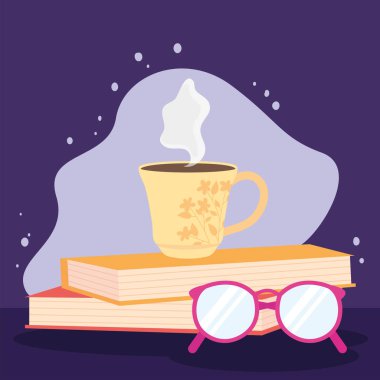 kitaplar kahve bardakları