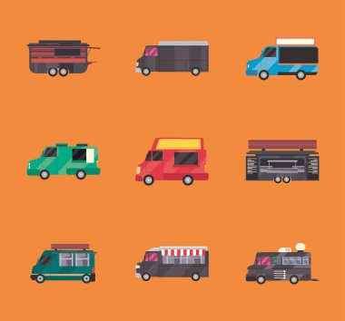 Kamyon simgesi seti