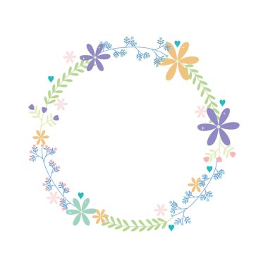 Güzel çiçek çelengi.