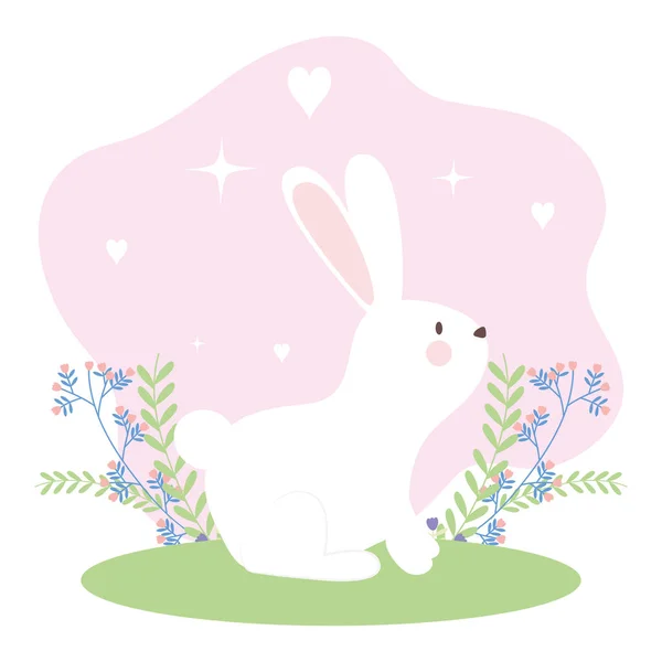 Cute bunny illustration — Stock Vector