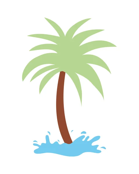 Tropical palm design — Stock Vector