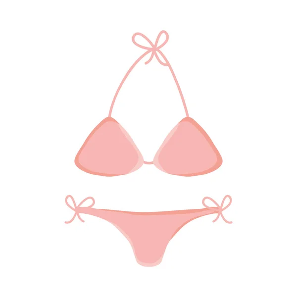 Pink bikini design — Stock Vector