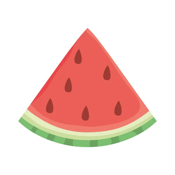 Wassermelone Scheibe Design — Stockvektor