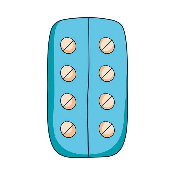 Diseño de píldoras anticonceptivas — Vector de stock