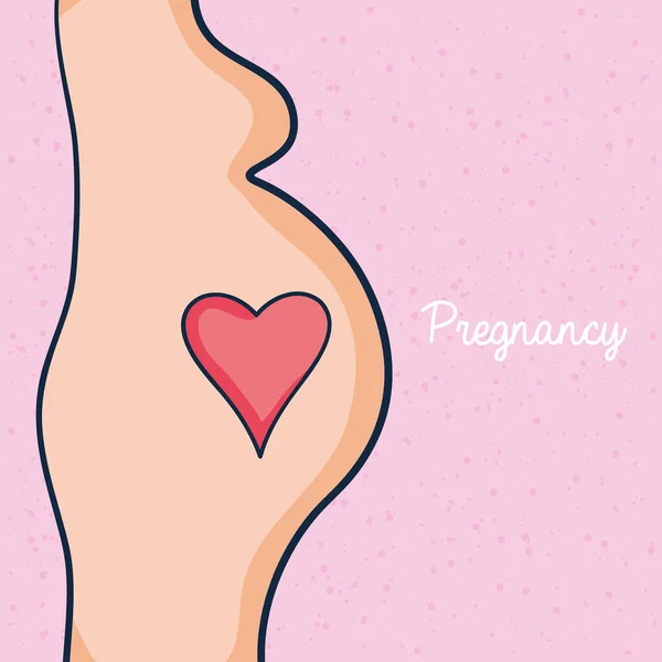 Kobieta w ciąży ilustracja — Wektor stockowy