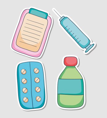 tıbbi simgeler ayarlandı