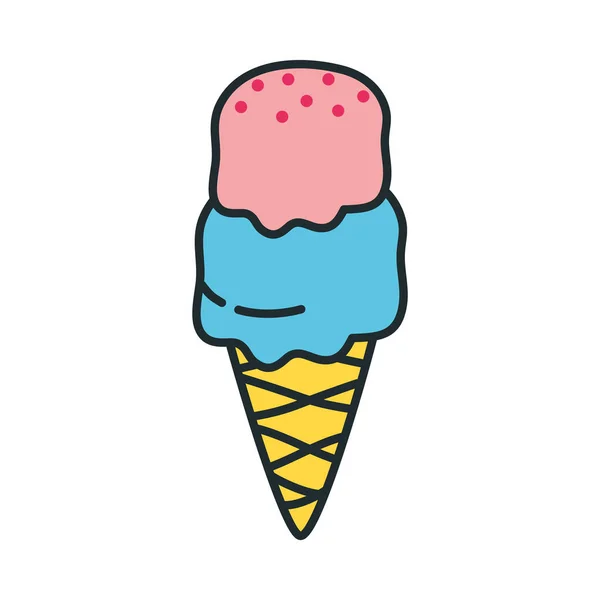 Cono de helado — Vector de stock