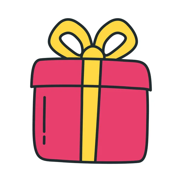 Ροζ κουτί δώρου — Διανυσματικό Αρχείο