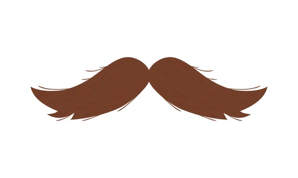 Ikona brązowych wąsów — Wektor stockowy