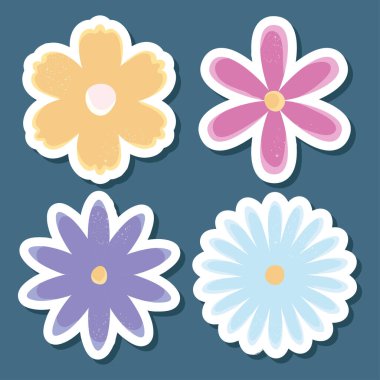 çiçek simgesi seti