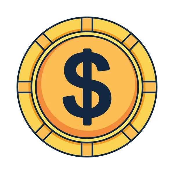Peníze mince design — Stockový vektor
