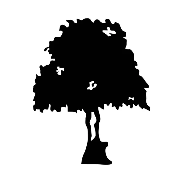 Ícone árvore floral — Vetor de Stock
