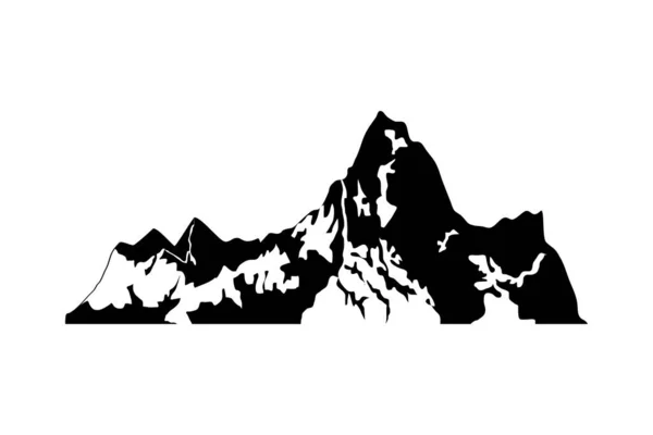 Icona delle montagne rocciose — Vettoriale Stock