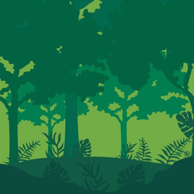 tropikal orman manzarası