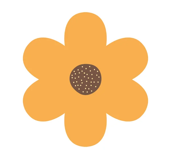 Ikona kwiatu pomarańczy — Wektor stockowy