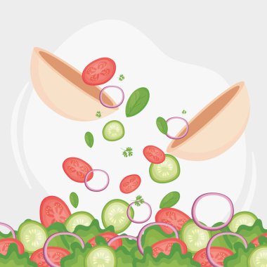 organik gıda salatası