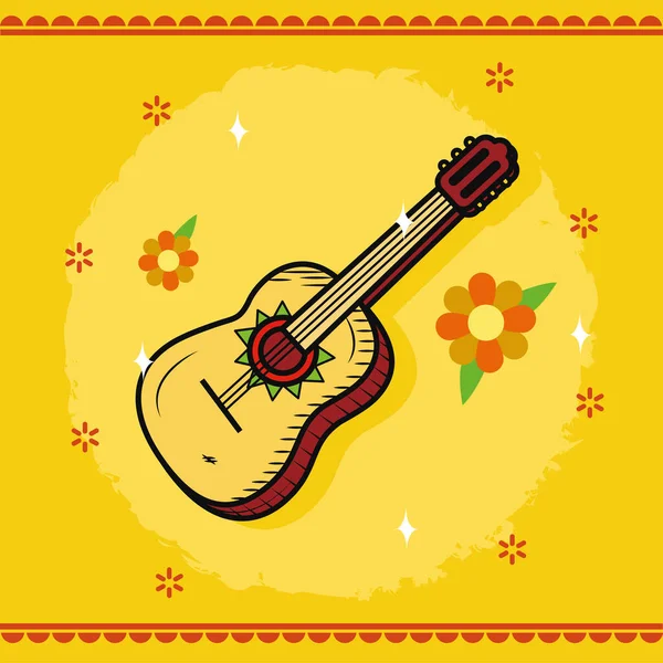 墨西哥吉他手图标 — 图库矢量图片