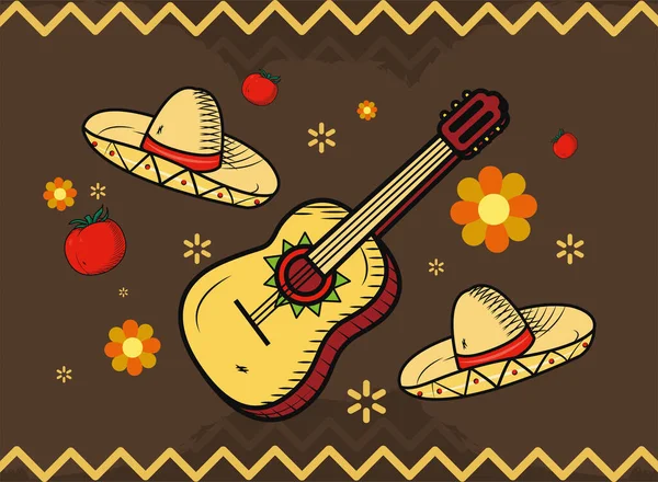 Mexicaanse spandoek ontwerp — Stockvector