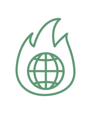 İklim değişikliği simgesi