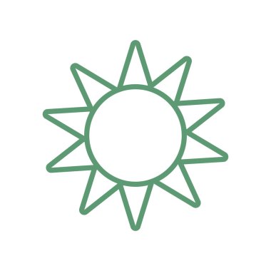 İzole edilmiş güneş simgesi